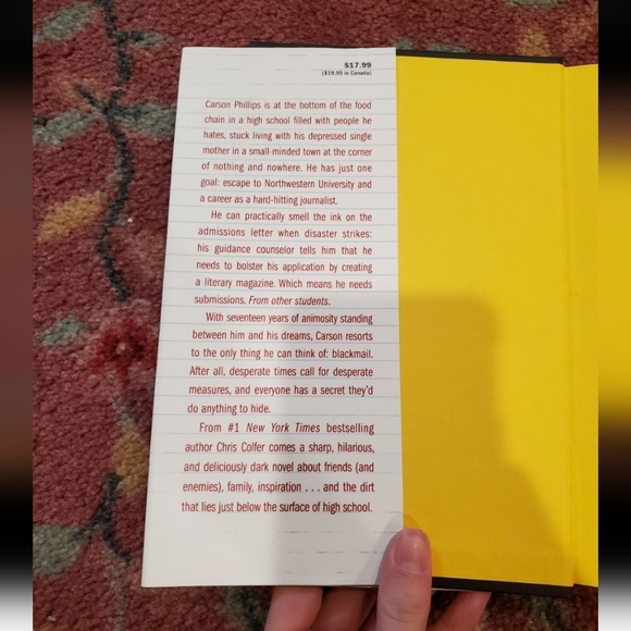 Struck by Lighting Book By Chris Colfer (Hardcover) - Picture 2 of 5